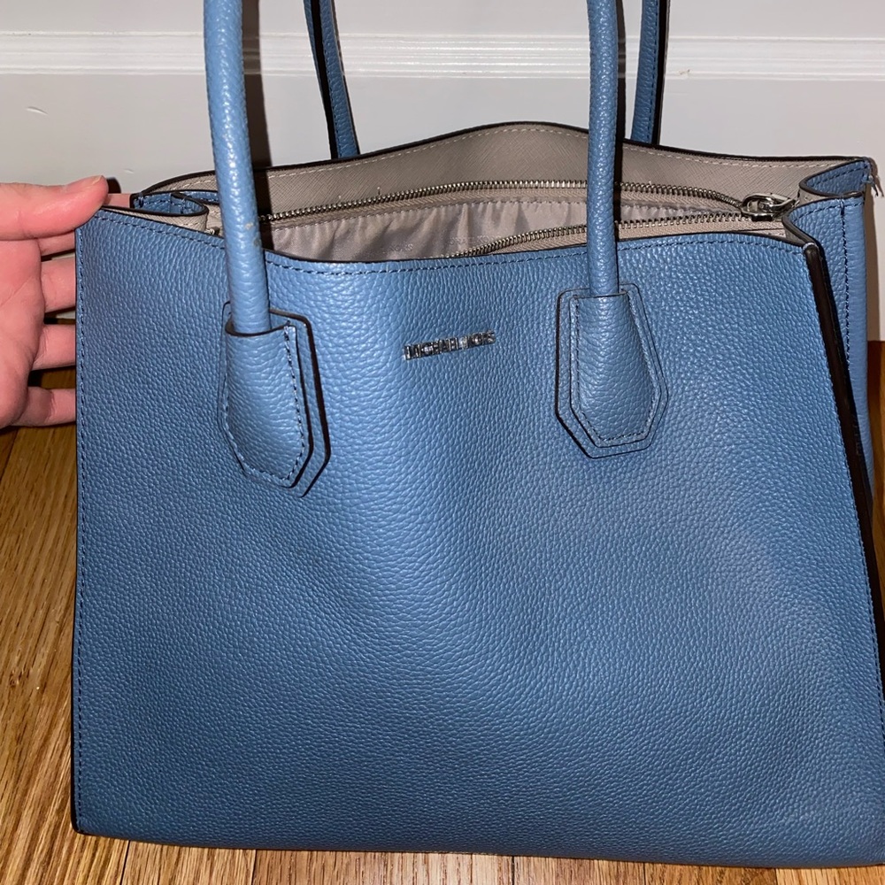 Michael Kors sky blue tote, very lightly used.
